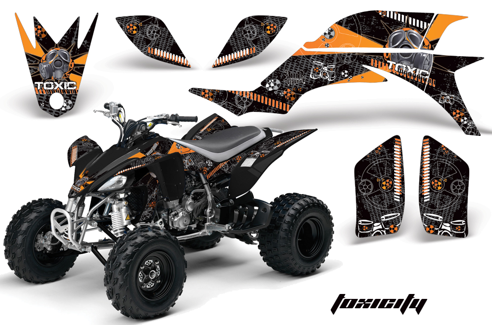 Yamaha YFZ450 04-08 Graphics Toxicity orange